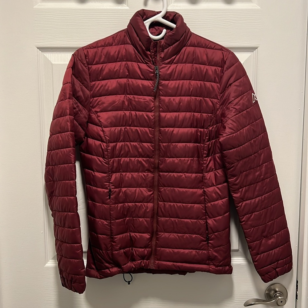 Alpine Design Explorer Puffer Jacket Light Weight  Packable Outdoors Maroon XS